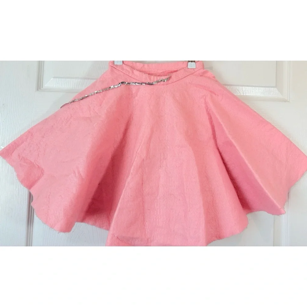 Vintage Girls Pink Felt Poodle Skirt Small - Picture 4 of 5